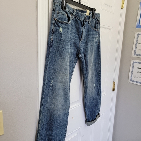 NWT LC Lauren Conrad The Roll Cuff Jeans Medium Wash Mid Rise Denim Size 8 - Picture 3 of 13